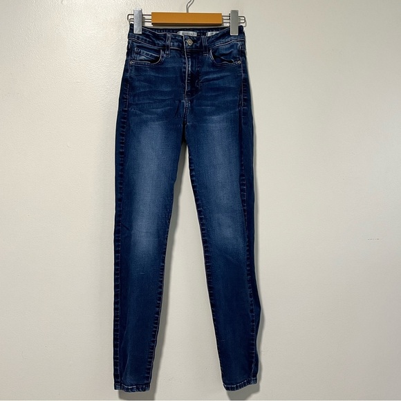 Guess 1981 Skinny Jeans Blue Stretch Denim Size 25 - Picture 1 of 13